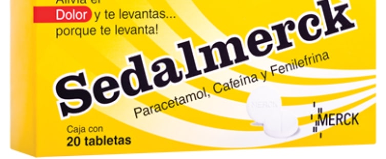 Paracetamol Cafeína Fenilefrina Sedalmerck caja con 10 Tabletas