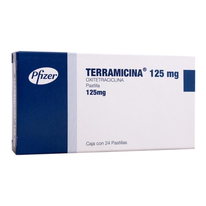 Terramicina Oxitetraciclina 125 mg oral Disolver en la boca