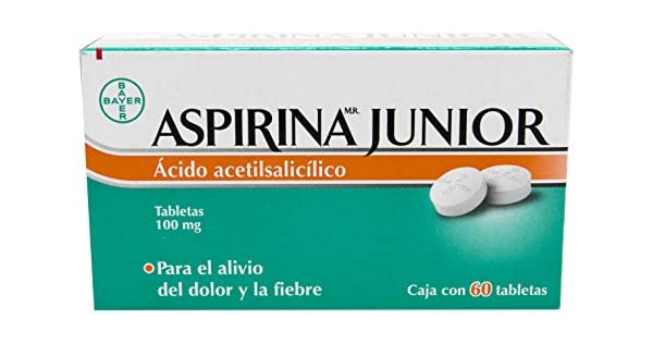 Aspirina Junior Analgésico 60 tabletas Bayer