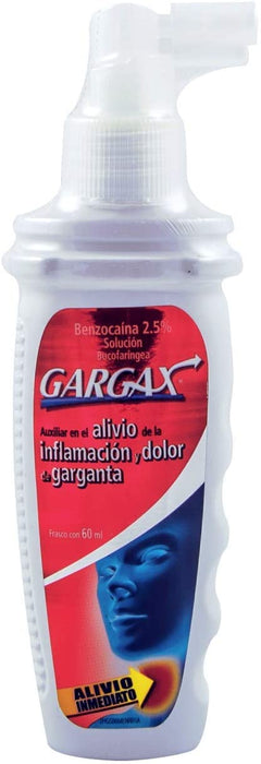 Gargax  Benzocaína 2.5% Solucion Bucofaríngeo