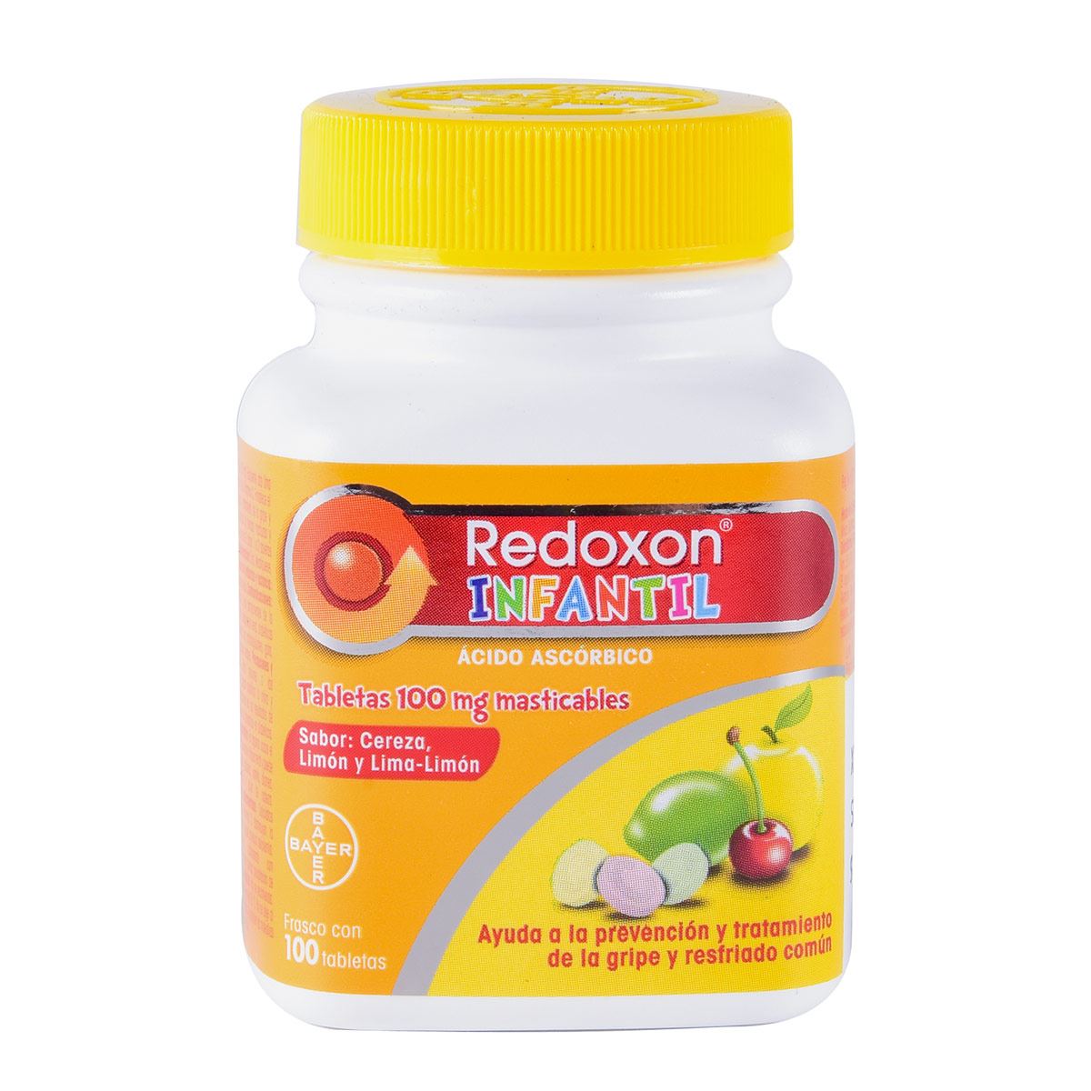 Farmacias del Ahorro, Redoxon Infantil 100mg de Vitamina C, 100 tabletas  masticables