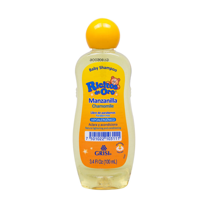 Shampoo Cabello Bebe Manzanilla Ricitos de Oro Hipoalergenico 100 ml Grisi