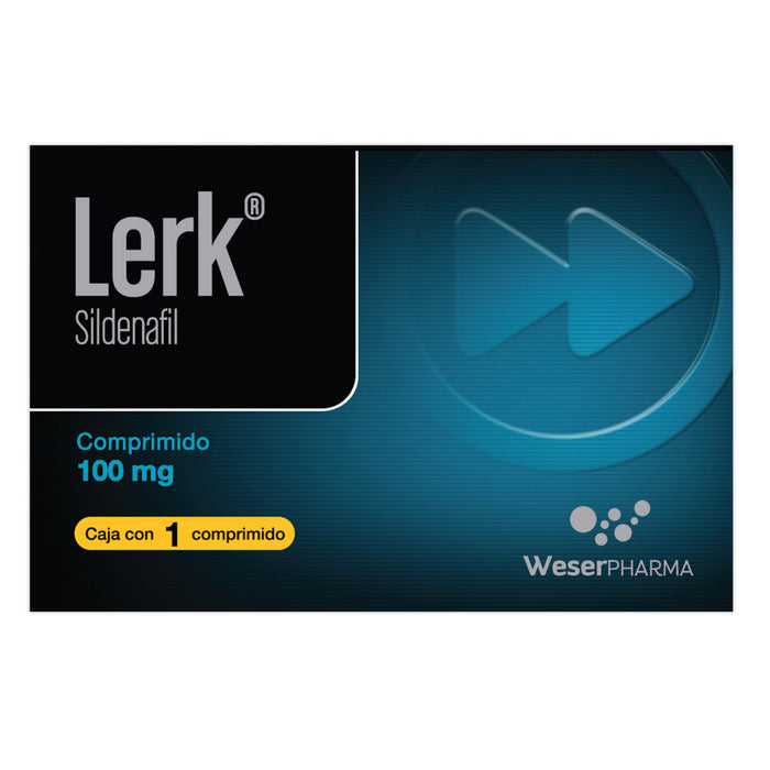 Sildenafil Lerk 100 mg con 1 comprimido WeserPharma