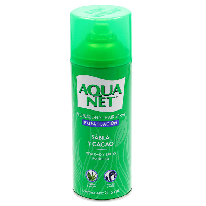 Spray Cabello Sabila y Cacao Extra Fiacion 316 ML Aqua Net