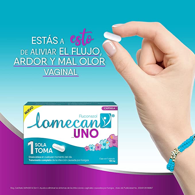 Lomecan Uno 150 gr tableta1 sola toma Genomma