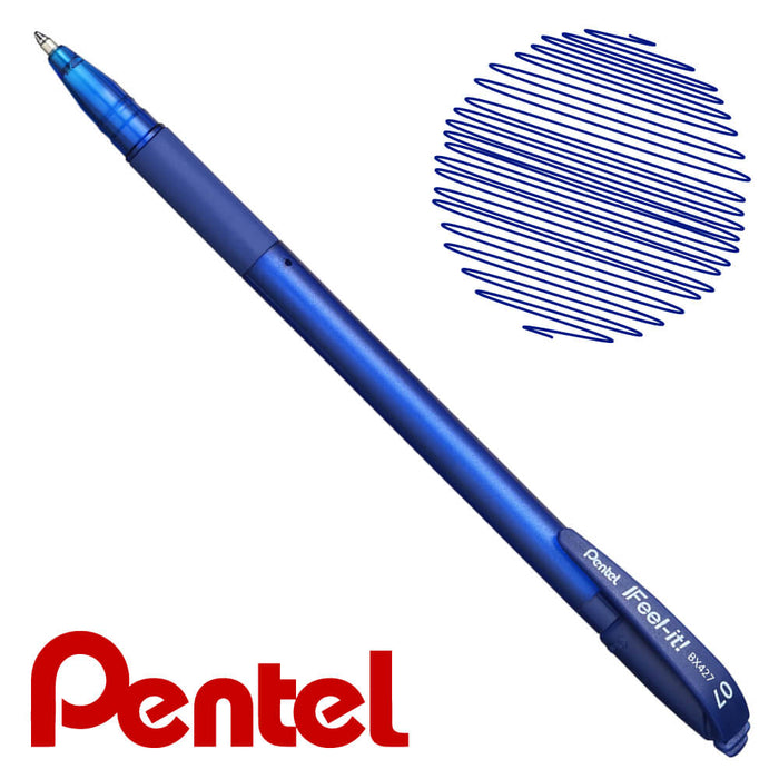 Pluma Azul Pentel Feel it Punta 0.7