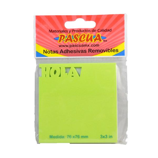 Notas Adhesivas Removibles "Hola" 30 Hojas 76 x 76 mm Pascua #PAPB0010HOLA