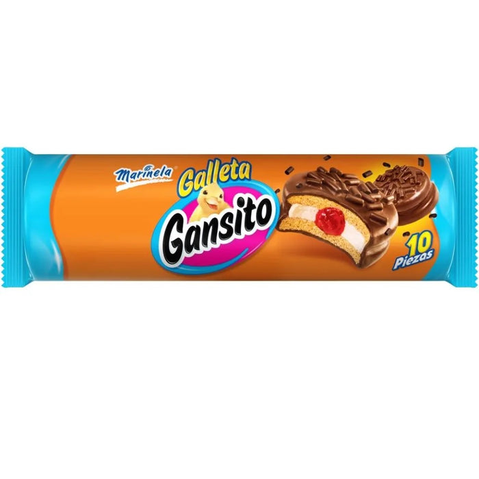 Tubo Galletas Gansito 10 Piezas 215 g Marinela