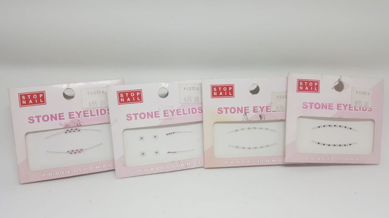 Sticker Ojos Piedras Profesional 1 par Stop Nail