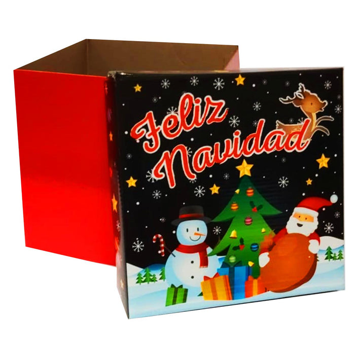 Caja Carton Navidad Mediana 20 x 20 x 20 cm