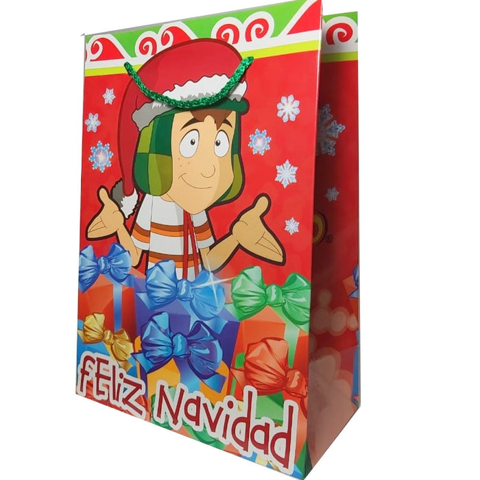 Bolsa de Regalo Grande Granmark Con Licencia El Chavo del 8 Navidad 36 x 25 x 10 cm 1 pieza