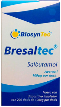 Salbutamol Bresaltec Aerosol 100 ug por dosis para Inhalación  BiosynTec