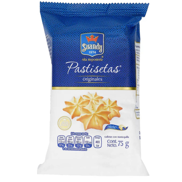 Pastisetas Originales Con Mantequilla 75 g Suandy