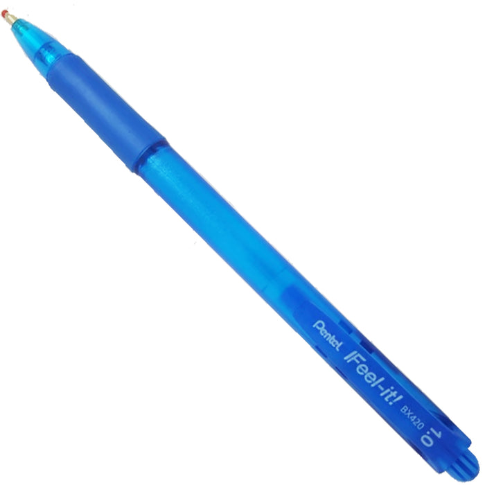 Pluma Azul Pentel Feel it Punta 1.0