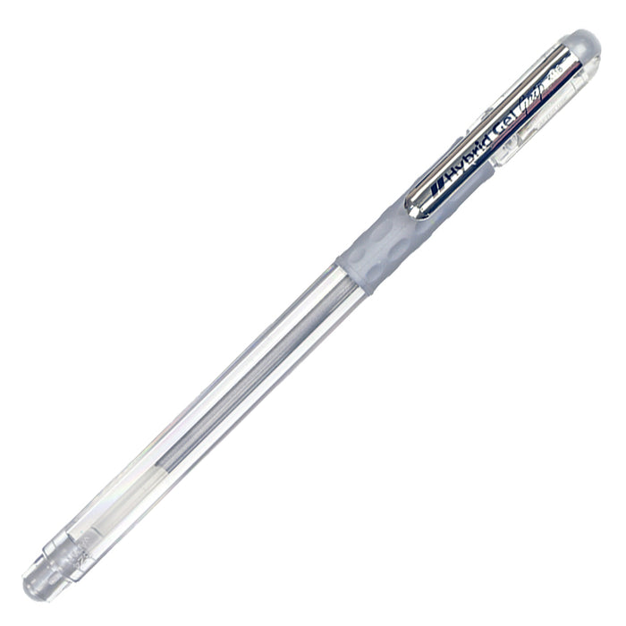 Pluma Pentel Hybrid Gel Grip Plata