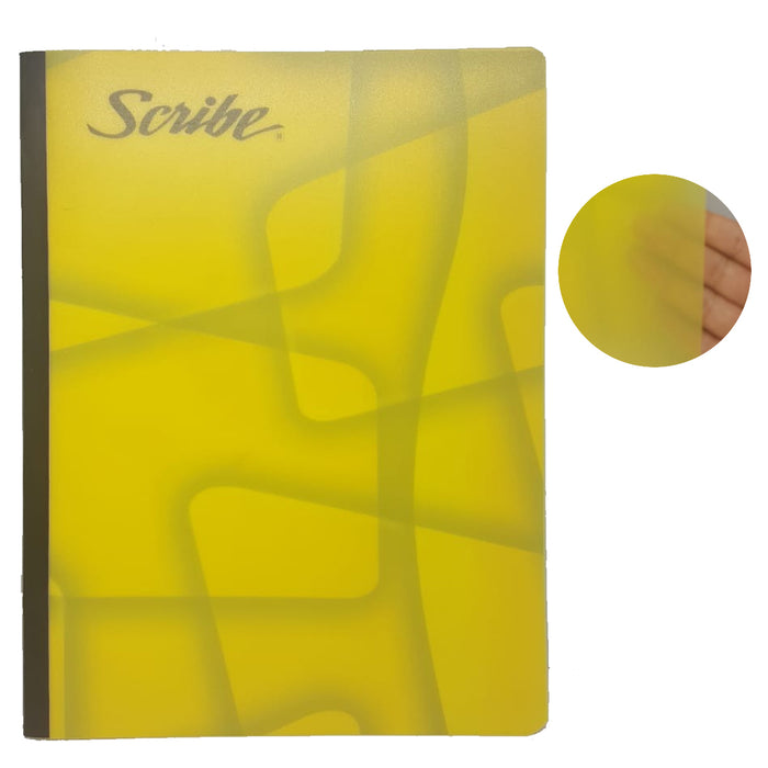 Cuaderno Profesional Cosido Cuadricula 7 mm  Pastas Plástico Semi Transparente Scribe S4503