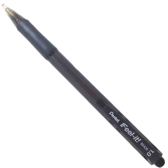 Pluma Negro Pentel Feel it Punta 1.0