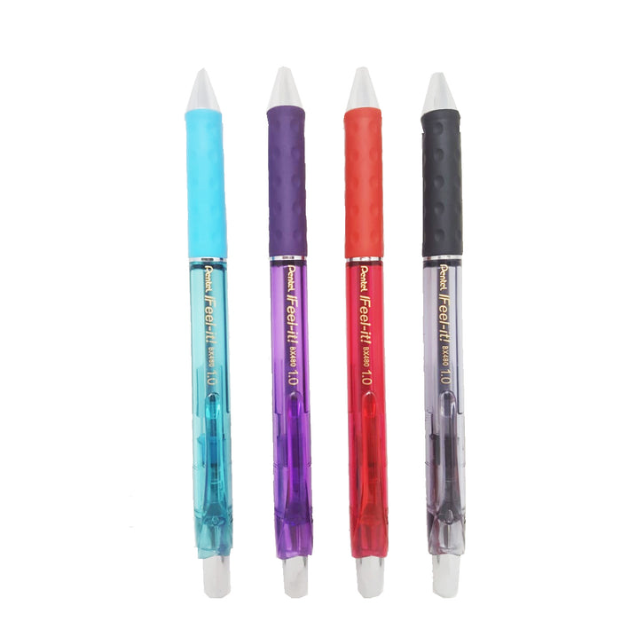 Pluma Morado Pentel Feel it Punta 1.0 BX480 Retractil