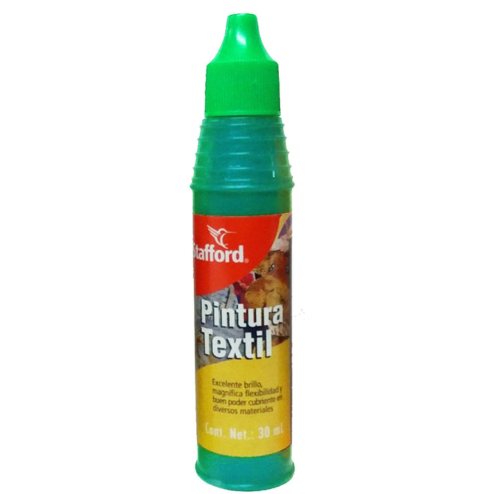 Pegamento Pintura Textil Stafford 30 ml Verde