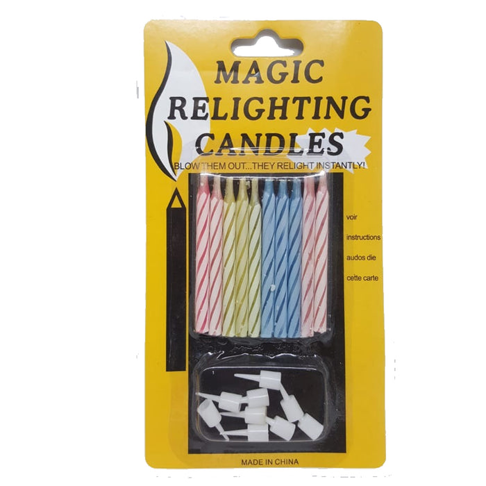 Velas Tradicionales 10 piezas Magic Relighting Candles