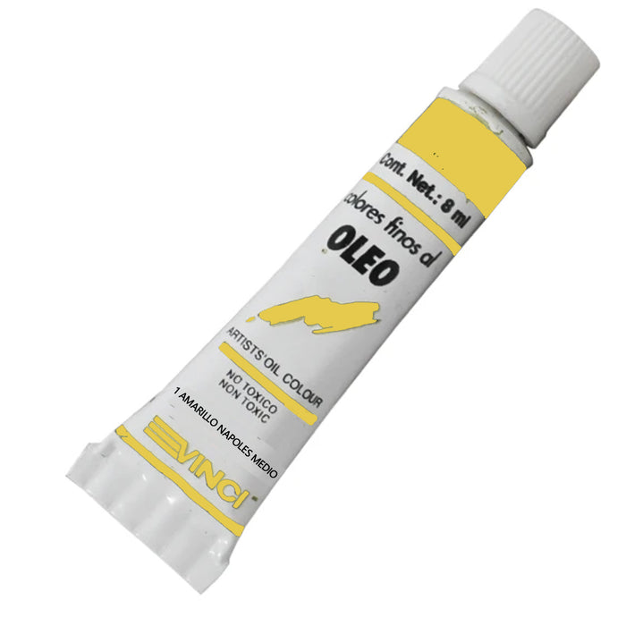 Oleo Fino Amarillo Nápoles Medio #1 Tubo 8 ml Vinci