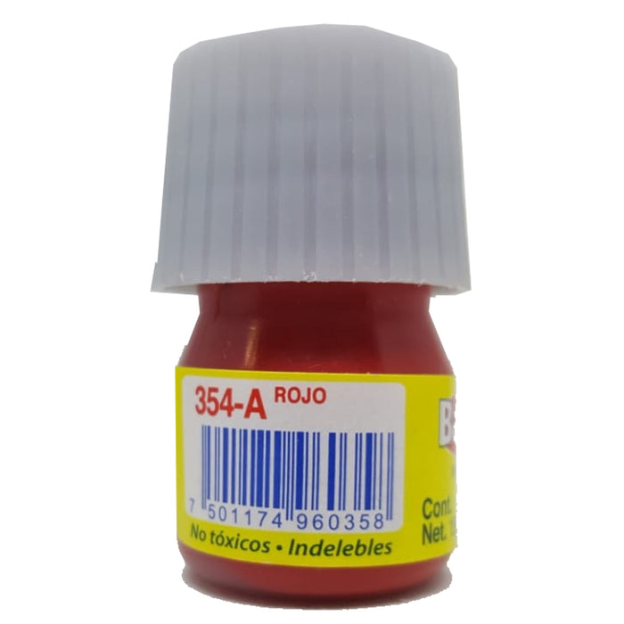 Pintura Acrilica Bacrilic Baco 15ml Rojo #357-A