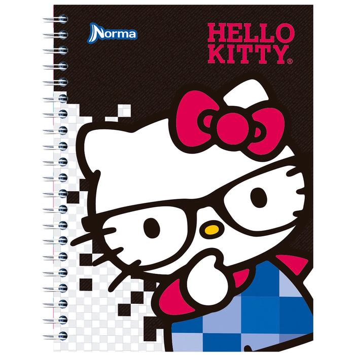 Cuaderno Frances Espiral Raya 100 hojas Norma Hello Kitty