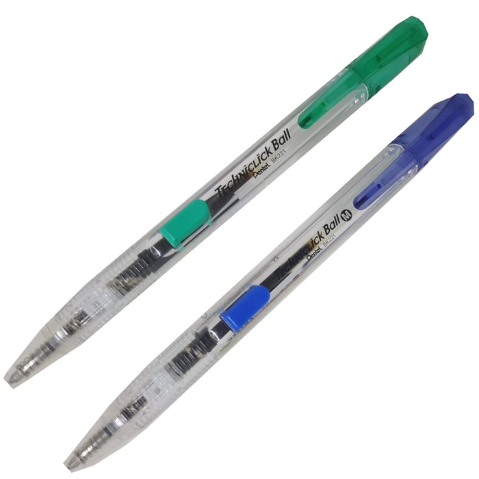 Pluma Pentel Techniclick Ball Negra