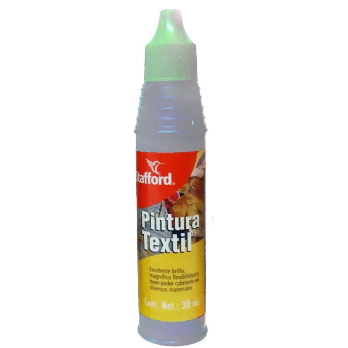 Pegamento Pintura Textil Stafford 30 ml Blanco Nacarado