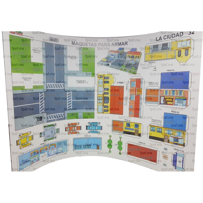 Maqueta Para Armar Doble Carta La Ciudad # 32 Sun Rise