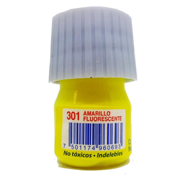 Pintura Acrilica Bacrilic Baco 15ml Amarillo Fluorescente #301