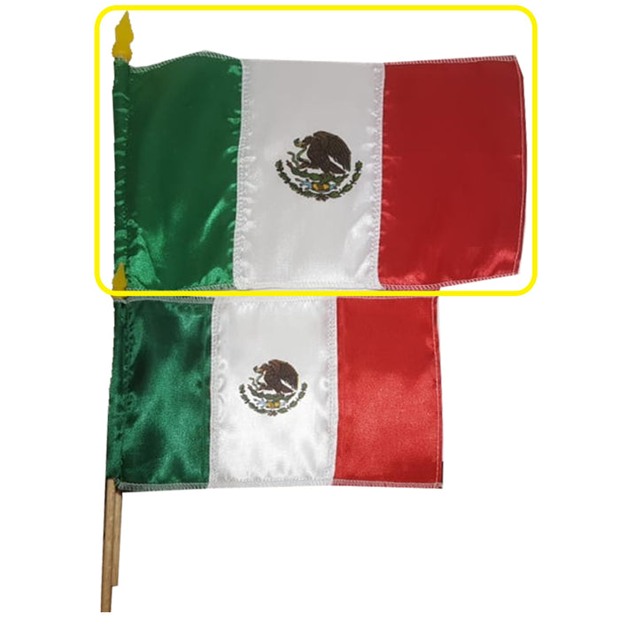 Bandera de México Tela No. 3 de 28 cm de Largo 1 Pieza