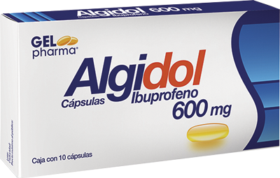 Ibuprofeno 600 mg Algidol Caja con 10 Capsulas PHARMA