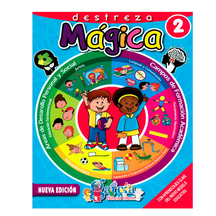 Libro Destreza Mágica 2  para Colorear y Actividades Editorial Garcia