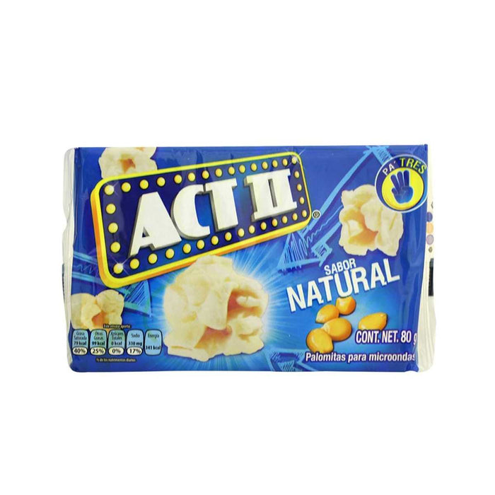 Palomitas para microondas ACT II naturales 87 g