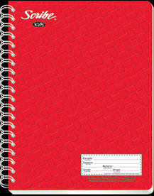 Cuaderno Profesional Raya Plastificado Arrillo 100 hojas Scribe Kids